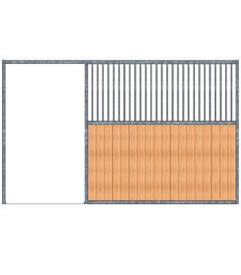 Modular Panel Stall Front - Grill Work